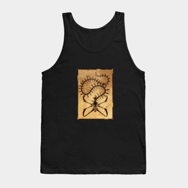 Reaper Skeleton Dark Tank Top by Ilona's Store